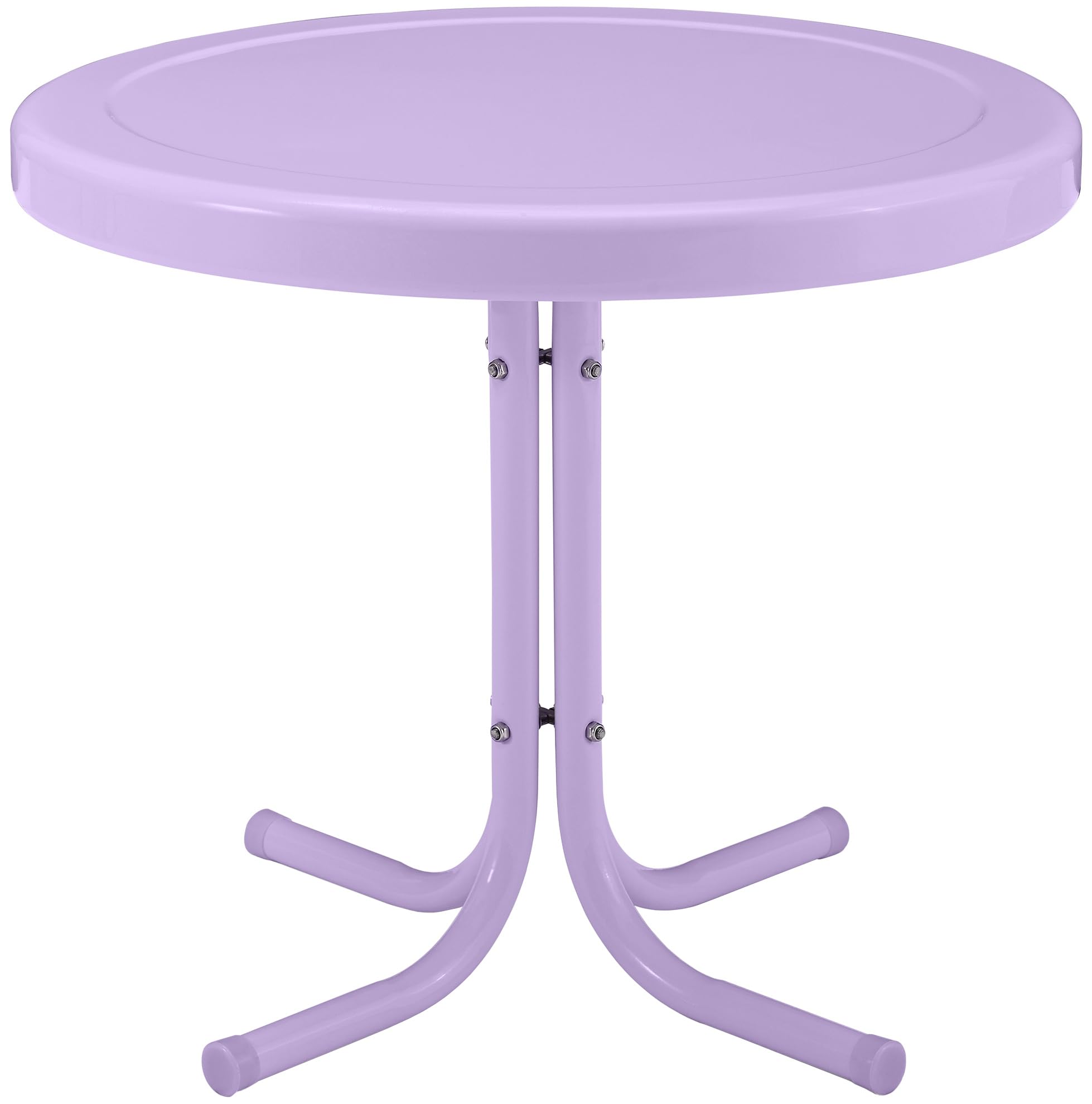 Crosley Furniture Griffith Weather Resistant Retro Metal Outdoor Side Table for Patio, Deck, Porch, Key Lime