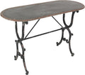 Deco 79 Metal Console Table 45"W, 29"H, gray/black, (84255)
