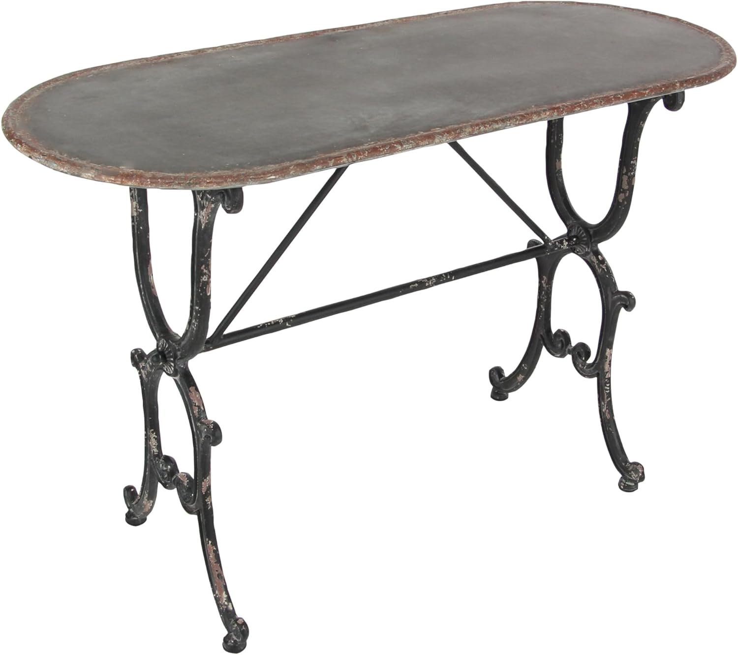 Deco 79 Metal Console Table 45"W, 29"H, gray/black, (84255)