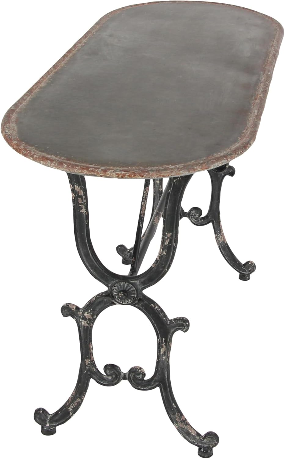 Deco 79 Metal Console Table 45"W, 29"H, gray/black, (84255)