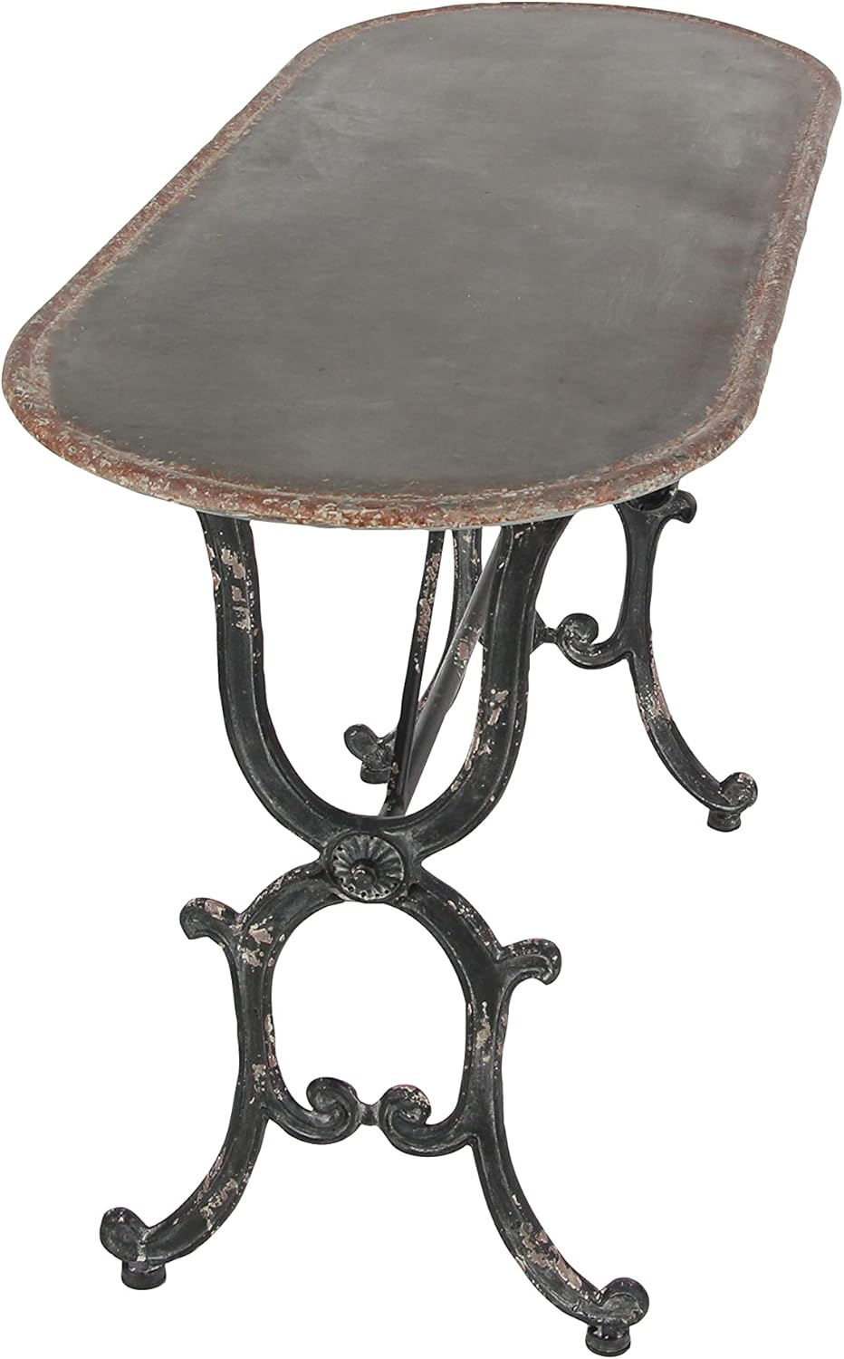 Deco 79 Metal Console Table 45"W, 29"H, gray/black, (84255)